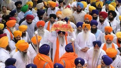 Akal Takht Jathedaar Giani Raghbir Singh held his first meeting since taking charge. (AFP) Akal Takht Jathedaar Giani Raghbir Singh held his first meeting since taking charge. (AFP)