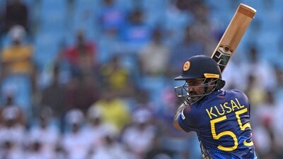 Initially, Sri Lanka posted 209 in 43.3 overs, with Kusal Perera (78) and Pathum Nissanka (61) getting half-centuries. (AFP)