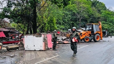 Clashes in Manipur first broke out on May 3 in Churachandpur town. (HT FILE PHOTO) Clashes in Manipur first broke out on May 3 in Churachandpur town. (HT FILE PHOTO)