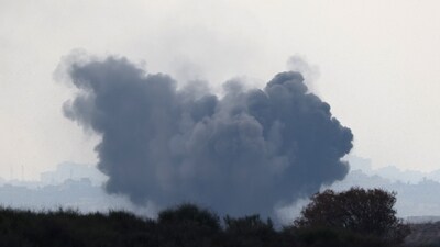 Israel-Hamas War: Smoke billowing after Israeli bombardment of an area in the Palestinian enclave. (AFP) Israel-Hamas War: Smoke billowing after Israeli bombardment of an area in the Palestinian enclave. (AFP)