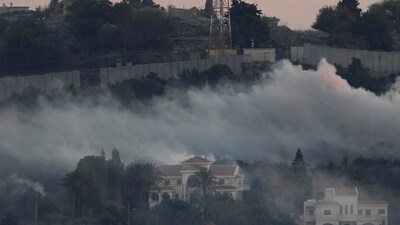 Israel-Hamas War: Smoke rises from Israeli artillery shelling in Dahaira, a Lebanese border village with Israel, south Lebanon. (AP) Israel-Hamas War: Smoke rises from Israeli artillery shelling in Dahaira, a Lebanese border village with Israel, south Lebanon. (AP)