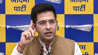 Aam Aadmi Party MP Raghav Chadha. (PTI file) Aam Aadmi Party MP Raghav Chadha. (PTI file)