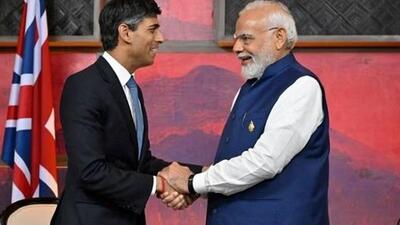 Prime Minister Narendra Modi with his UK counterpart, Rishi Sunak. (Reuters/file photo) Prime Minister Narendra Modi with his UK counterpart, Rishi Sunak. (Reuters/file photo)