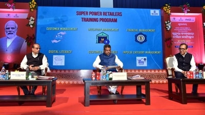 The partnership was formally announced in the esteemed presence of the Union Minister for Education and Skill Development & Entrepreneurship, Dharmendra Pradhan; Ved Mani Tiwari, COO, NSDC; and Sanket Ray, President, Coca-Cola India & Southwest Asia. (Handout) The partnership was formally announced in the esteemed presence of the Union Minister for Education and Skill Development & Entrepreneurship, Dharmendra Pradhan; Ved Mani Tiwari, COO, NSDC; and Sanket Ray, President, Coca-Cola India & Southwest Asia. (Handout)
