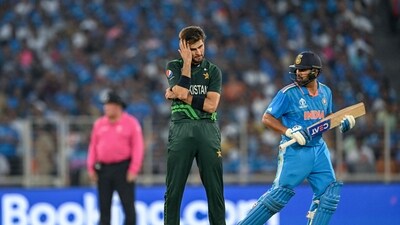 Shaheen Afridi got the wickets of Rohit Sharma and Shubman Gill but he also ended up conceding 36 runs (AFP) Shaheen Afridi got the wickets of Rohit Sharma and Shubman Gill but he also ended up conceding 36 runs (AFP)