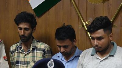 The three suspects in police custody. (Parveen Kumar/HT Photo) The three suspects in police custody. (Parveen Kumar/HT Photo)