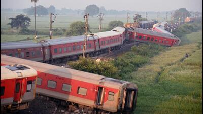 Twenty-three bogies of Anand Vihar Terminus-Kamakhya North East Express derailed near Raghunathpur railway station in Bihr on October 11. (Photo by Santosh Kumar / Hindustan Times) Twenty-three bogies of Anand Vihar Terminus-Kamakhya North East Express derailed near Raghunathpur railway station in Bihr on October 11. (Photo by Santosh Kumar / Hindustan Times)