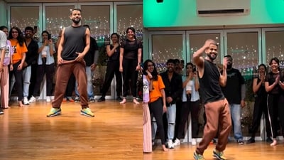 Man grooving to Dance Basanti. Man grooving to Dance Basanti.