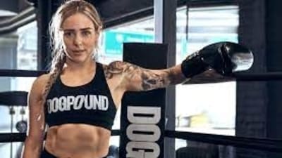 Kirk Meyers, 44, founder of the gym Dogpound, stated he wanted the “juxtaposition of the concrete jungle with nitty gritty” for the New York branch and explained the brand as “chic but rough”. Kirk Meyers, 44, founder of the gym Dogpound, stated he wanted the “juxtaposition of the concrete jungle with nitty gritty” for the New York branch and explained the brand as “chic but rough”.