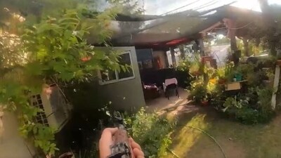 Hamas militants enter Israeli civilians home