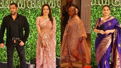 Salman Khan, Jaya Bachchan and Vidya Balan at Hema Malini's birthday party. Salman Khan, Jaya Bachchan and Vidya Balan at Hema Malini's birthday party.