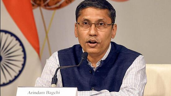 MEA spokesperson Arindam Bagchi has been appointed as India’s next permanent representative to the UN in Geneva (ANI)