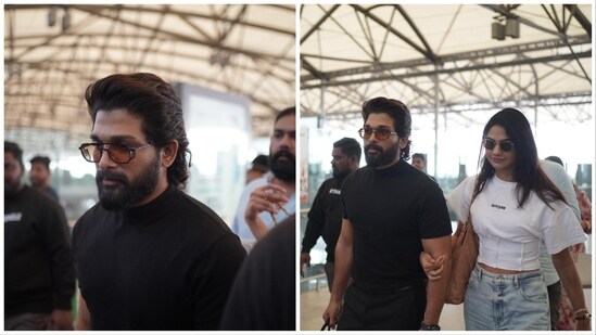 Allu Arjun and wife Sneha Reddy are headed to Delhi to attend the 69th National Film Awards ceremony.