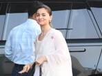 Apoorva Mehta, Karan Johar, Alia Bhatt and Ranbir Kapoor at Kalina airport on Tuesday. Apoorva Mehta, Karan Johar, Alia Bhatt and Ranbir Kapoor at Kalina airport on Tuesday.