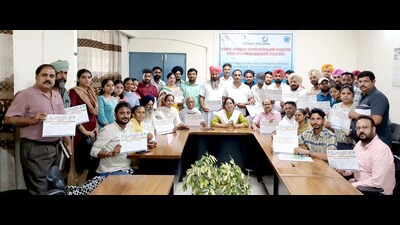 As many as 43 participants attended the training programme, with participation by 10 women candidates. (ht photo) As many as 43 participants attended the training programme, with participation by 10 women candidates. (ht photo)