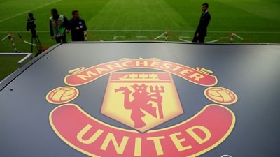 General view of the Manchester United logo (REUTERS)