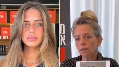 Mia Shem's (L) mother Keren (R) has appealed for her release (sonegobrothers/TikTok, bringhomenow screenshot/Instagram) Mia Shem's (L) mother Keren (R) has appealed for her release (sonegobrothers/TikTok, bringhomenow screenshot/Instagram)