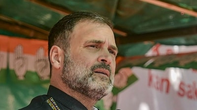 Congress leader Rahul Gandhi addresses a public meeting ahead of Mizoram Assembly elections, in Lunglei, (PTI) Congress leader Rahul Gandhi addresses a public meeting ahead of Mizoram Assembly elections, in Lunglei, (PTI)