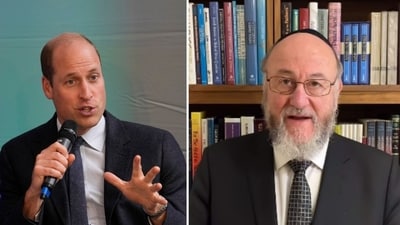 The United Kingdom's Chief Rabbi, Sir Ephraim Mirvis, has taken to social media to share a letter Prince William wrote him about Israel (AP Photo/Kirsty Wigglesworth, chiefrabbi/Instagram) The United Kingdom's Chief Rabbi, Sir Ephraim Mirvis, has taken to social media to share a letter Prince William wrote him about Israel (AP Photo/Kirsty Wigglesworth, chiefrabbi/Instagram)