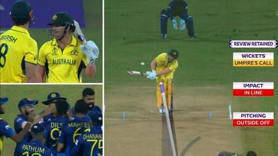 David Warner was dismissed by Dilshan Madushanka David Warner was dismissed by Dilshan Madushanka