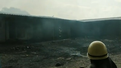 Second explosion took place at a firecracker manufacturing factory near Kammapatti village of Virudhunagar district. (ANI)