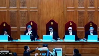 The Supreme Court’s constitution bench that ruled on same-sex marriage comprises Chief Justice of India Dhananjaya Y Chandrachud and justices Sanjay Kishan Kaul, S Ravindra Bhat, Hima Kohli and PS Narasimha (Supreme Court) The Supreme Court’s constitution bench that ruled on same-sex marriage comprises Chief Justice of India Dhananjaya Y Chandrachud and justices Sanjay Kishan Kaul, S Ravindra Bhat, Hima Kohli and PS Narasimha (Supreme Court)
