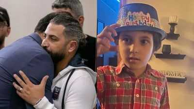 “I keep thinking that my son was probably running towards him before getting stabbed, trying to give him a hug," the victim's dad said. (AP) “I keep thinking that my son was probably running towards him before getting stabbed, trying to give him a hug," the victim's dad said. (AP)