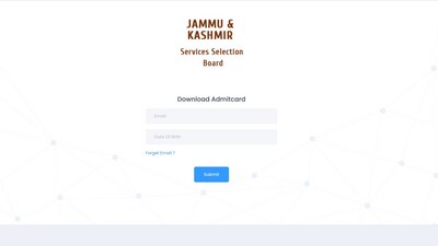 JKSSB Field Inspector admit card 2023 released on jkssb.nic.in (Screenshot of the admit card download page) JKSSB Field Inspector admit card 2023 released on jkssb.nic.in (Screenshot of the admit card download page)