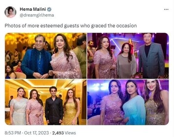 Hema shared several pictures on X.