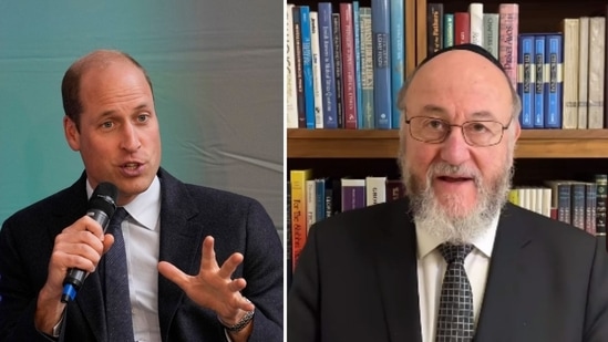 The United Kingdom's Chief Rabbi, Sir Ephraim Mirvis, has taken to social media to share a letter Prince William wrote him about Israel (AP Photo/Kirsty Wigglesworth, chiefrabbi/Instagram)