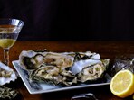 A woman ate 48 oysters. A woman ate 48 oysters.