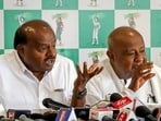 Senior JD(S) leader HD Kumaraswamy dismisses disquiet in the party over alliance with BJP. (PTI) Senior JD(S) leader HD Kumaraswamy dismisses disquiet in the party over alliance with BJP. (PTI)