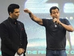 Karan Johar and Salman Khan together at an event. (File Photo) Karan Johar and Salman Khan together at an event. (File Photo)