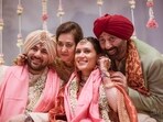 Sunny Deol with his family members. Sunny Deol with his family members.