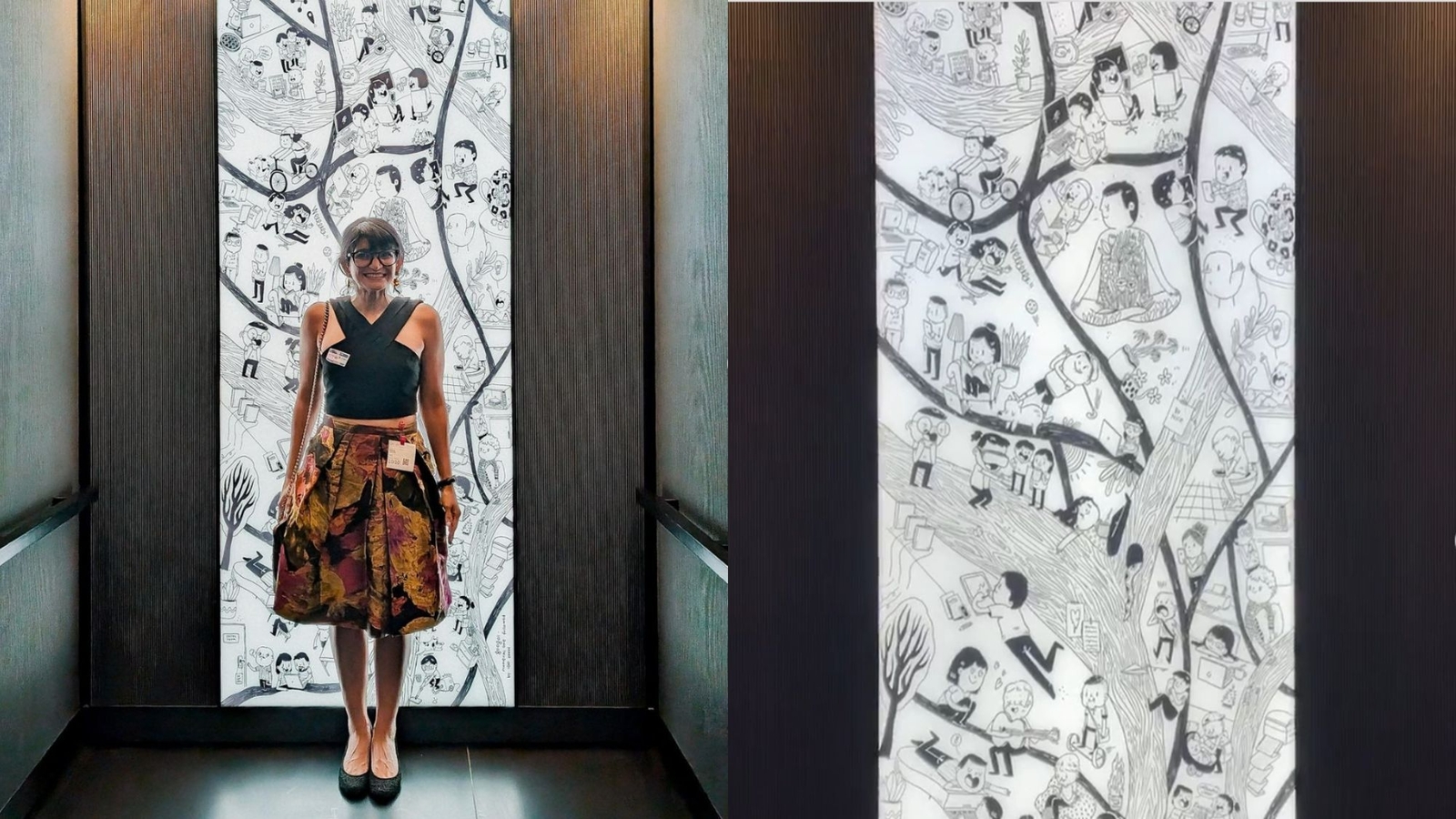 Bengaluru illustrator's creative touch in Google's office wins people's hearts | Trending - Vimarsana News
