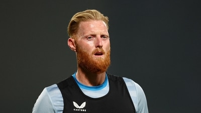 England's Ben Stokes during practice (REUTERS)
