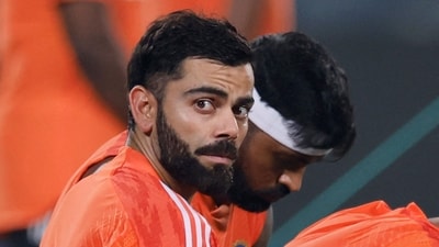 India's Virat Kohli during practice (REUTERS)
