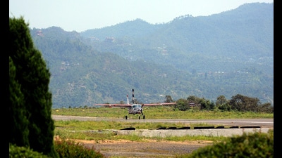 DC Aditya Negi has given instructions to the authorities to check any kind of unauthorised construction activity in the 10 to 15 km area around the airport. (HT File Photo)