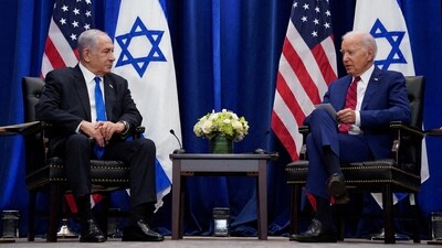 US President Joe Biden and Israeli Prime Minister Benjamin Netanyahu. (REUTERS / File)
