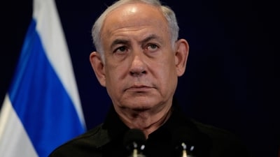 Netanyahu said Palestinian terrorists were responsible for the strike on Gaza hospital. (via REUTERS)