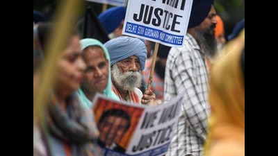 The riots broke out after the then Prime Minister Indira Gandhi was assassinated by her Sikh bodyguards on October 31, 1984. (HT file)