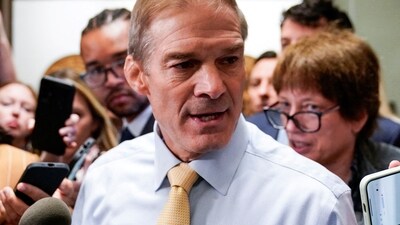 House Judiciary Committee Chairman Rep. Jim Jordan (R-OH), the new Republican House Speaker of the U.S. House of Representatives, speaks to reporters on Capitol Hill in Washington, U.S., October 13, 2023. REUTERS/Elizabeth Frantz (REUTERS)