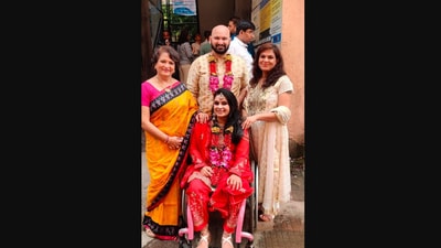 The image shows activist Virali Modi with her family. (X/@Virali01) The image shows activist Virali Modi with her family. (X/@Virali01)