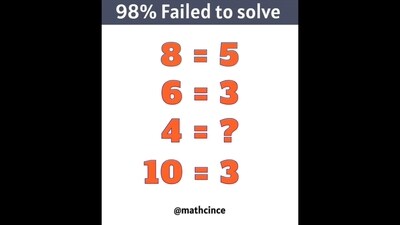 Brain Teaser: Only 2% people can solve this maths question. Are you among them? (Instagram/@mathcince) Brain Teaser: Only 2% people can solve this maths question. Are you among them? (Instagram/@mathcince)