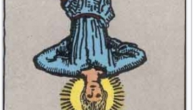 The image shows the hanged man tarot card. (Pixabay)