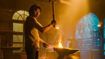 Vijay in a still from Leo, which is directed by Lokesh Kanagaraj. Vijay in a still from Leo, which is directed by Lokesh Kanagaraj.