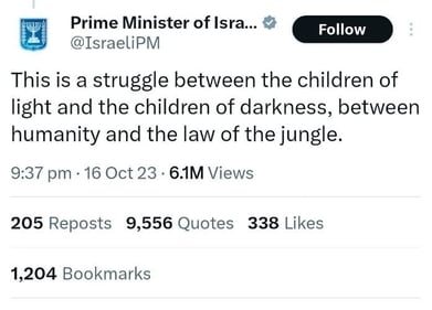 The tweet was deleted after it drew flak on social media for 'genocidal' language.