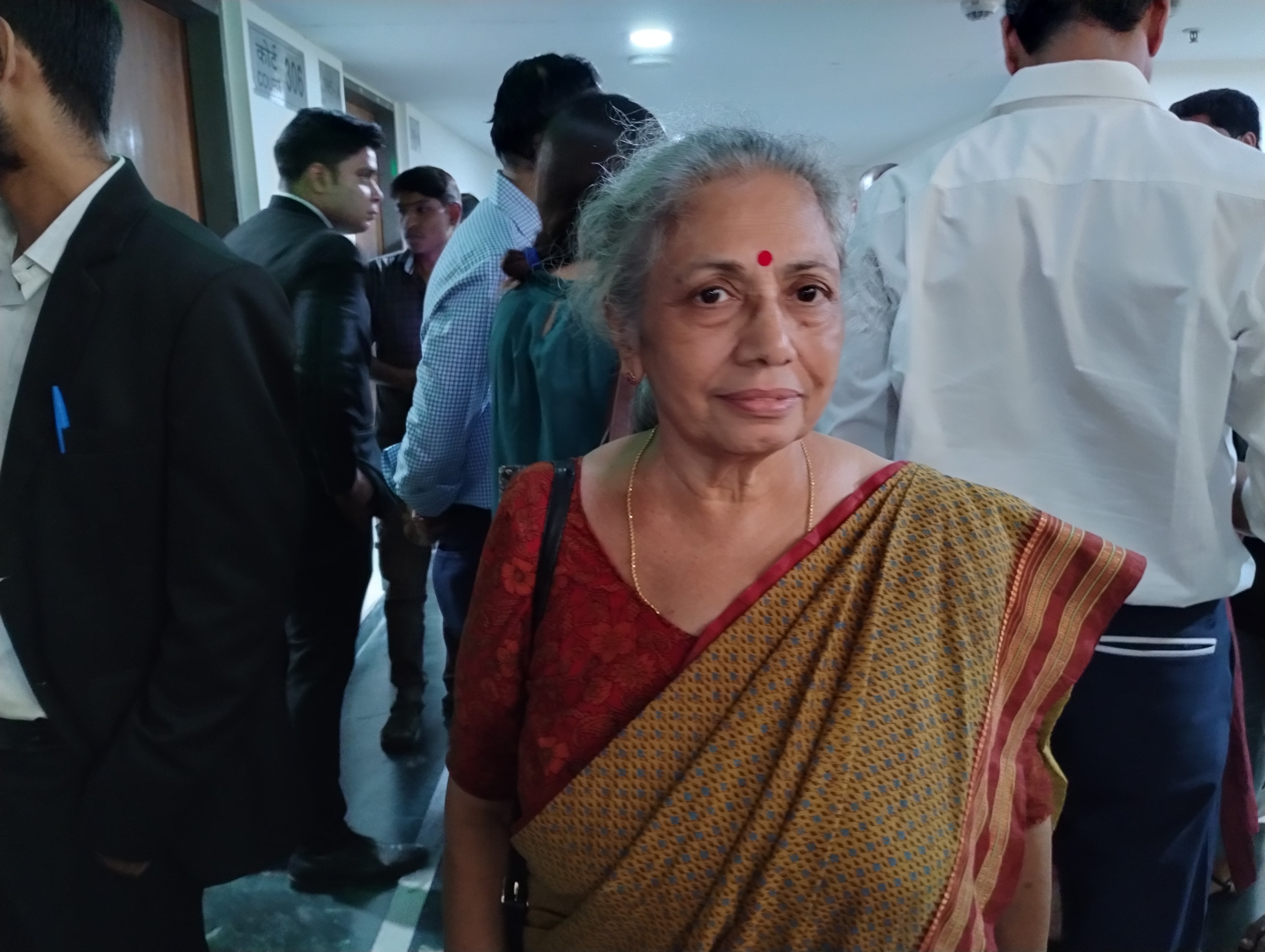 Soumya Vishwanathan’s mother Madhavi said they hope their daughter’s killers are sentenced to life imprisonment. (HT Photo/Ashna Butani) Soumya Vishwanathan’s mother Madhavi said they hope their daughter’s killers are sentenced to life imprisonment. (HT Photo/Ashna Butani)
