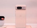 The new Pixel 8 Phone is displayed in New York City, U.S., October 4, 2023. REUTERS/Caitlin Ochs