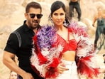 Salman Khan and Katrina Kaif in a still from Tiger 3's first song Salman Khan and Katrina Kaif in a still from Tiger 3's first song